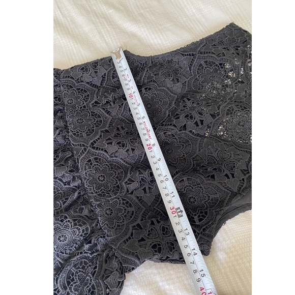 Ever New black embroidered peplum top - Picture 7 of 12